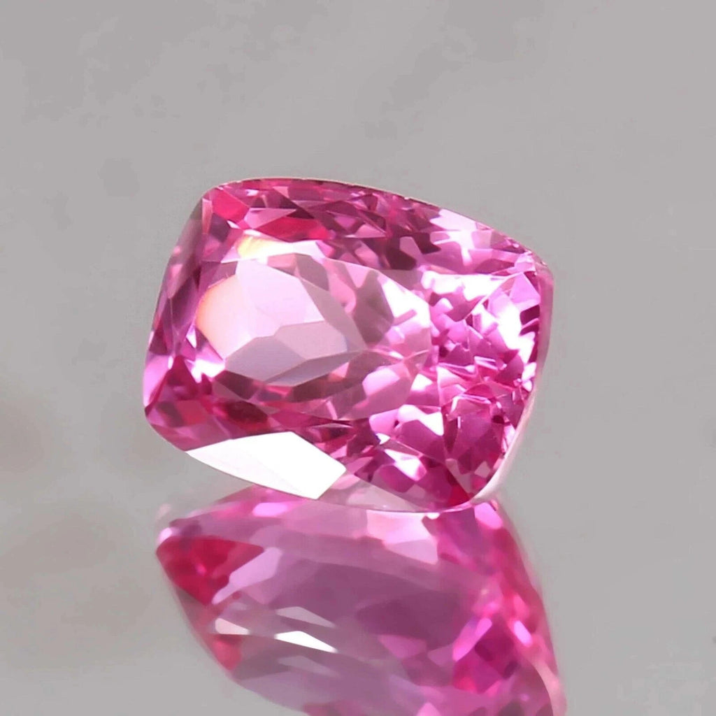AAA Unheated 10 Ct Natural Flawless Pink Ceylon Sapphire Loose Cushion Gemstone
