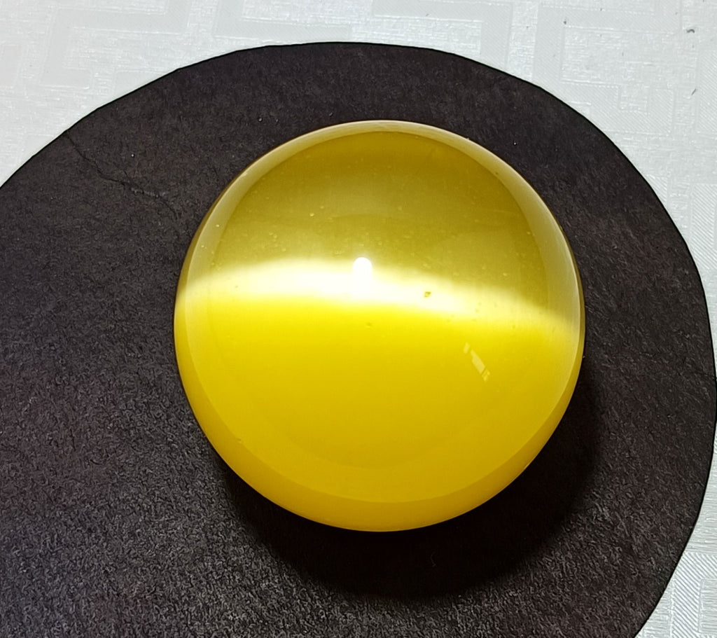 Chrysoberyl 461.5 Ct Natural Yellow Cats Eye Ball Cut Loose Certified Gemstone