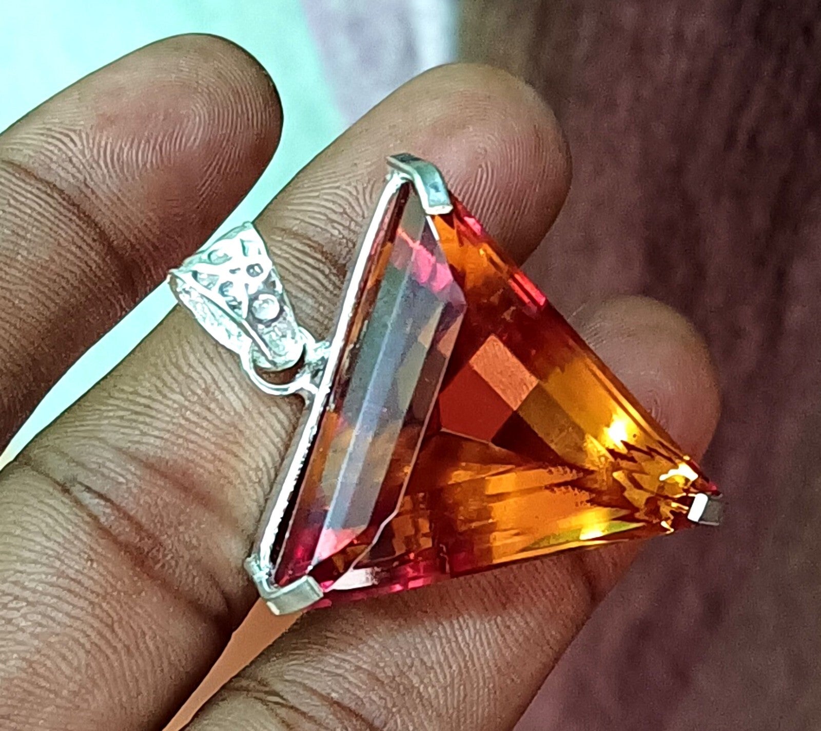 EGL Certified 109.35Ct FANCY Natural Zultanite 925 Silver Pendant Loose Gemstone