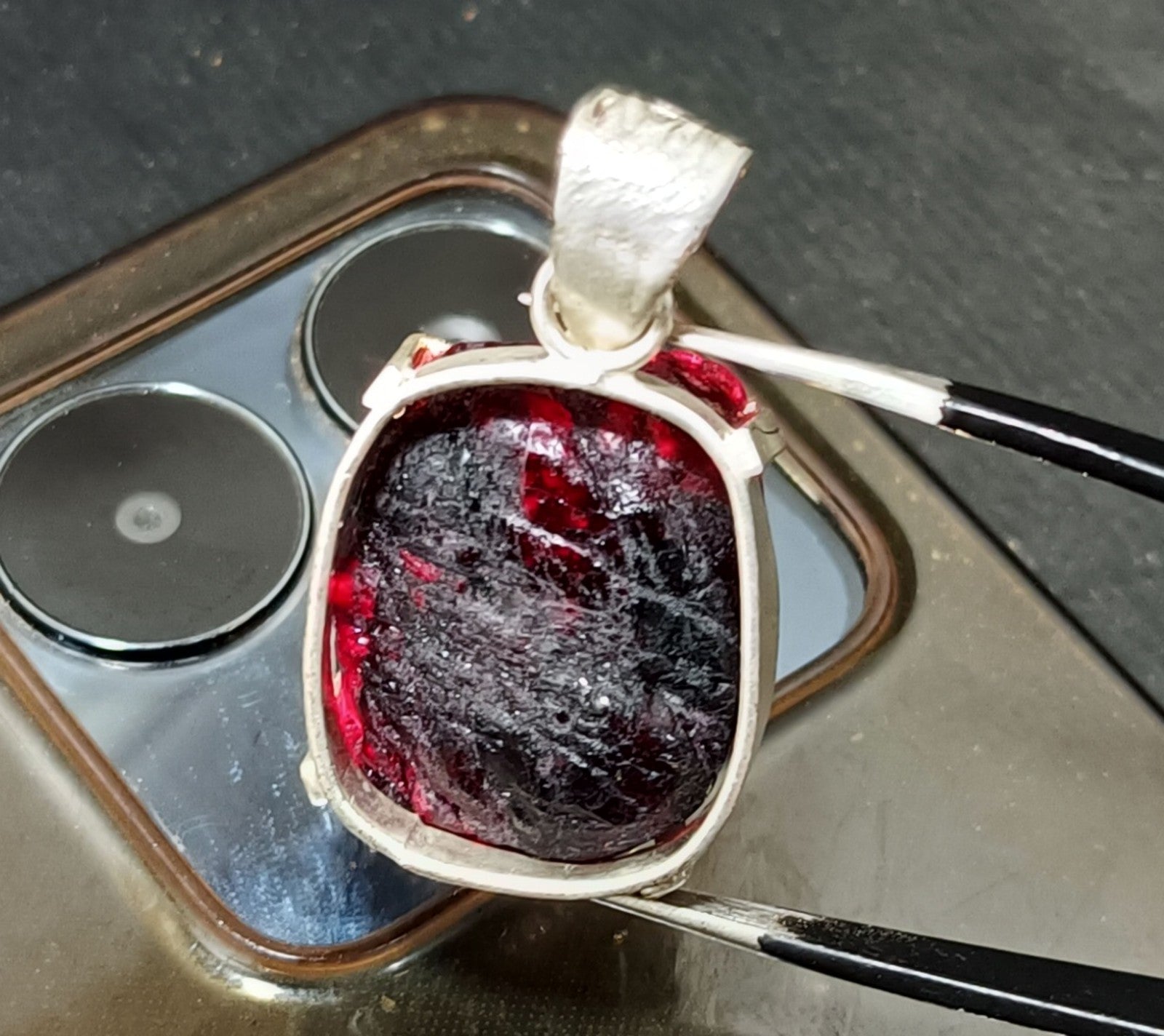 EGL Certified 99.05 Ct Natural PAINITE 925 Solid Silver Pendant LOOSE Gemstone