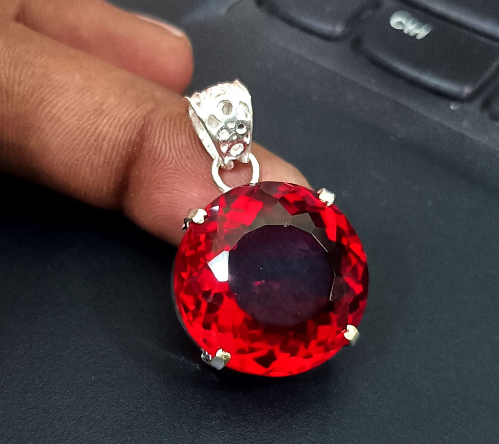 Certified Natural 59.65 Ct Brazilian Round Cut Topaz Pendant Loose Gemstone