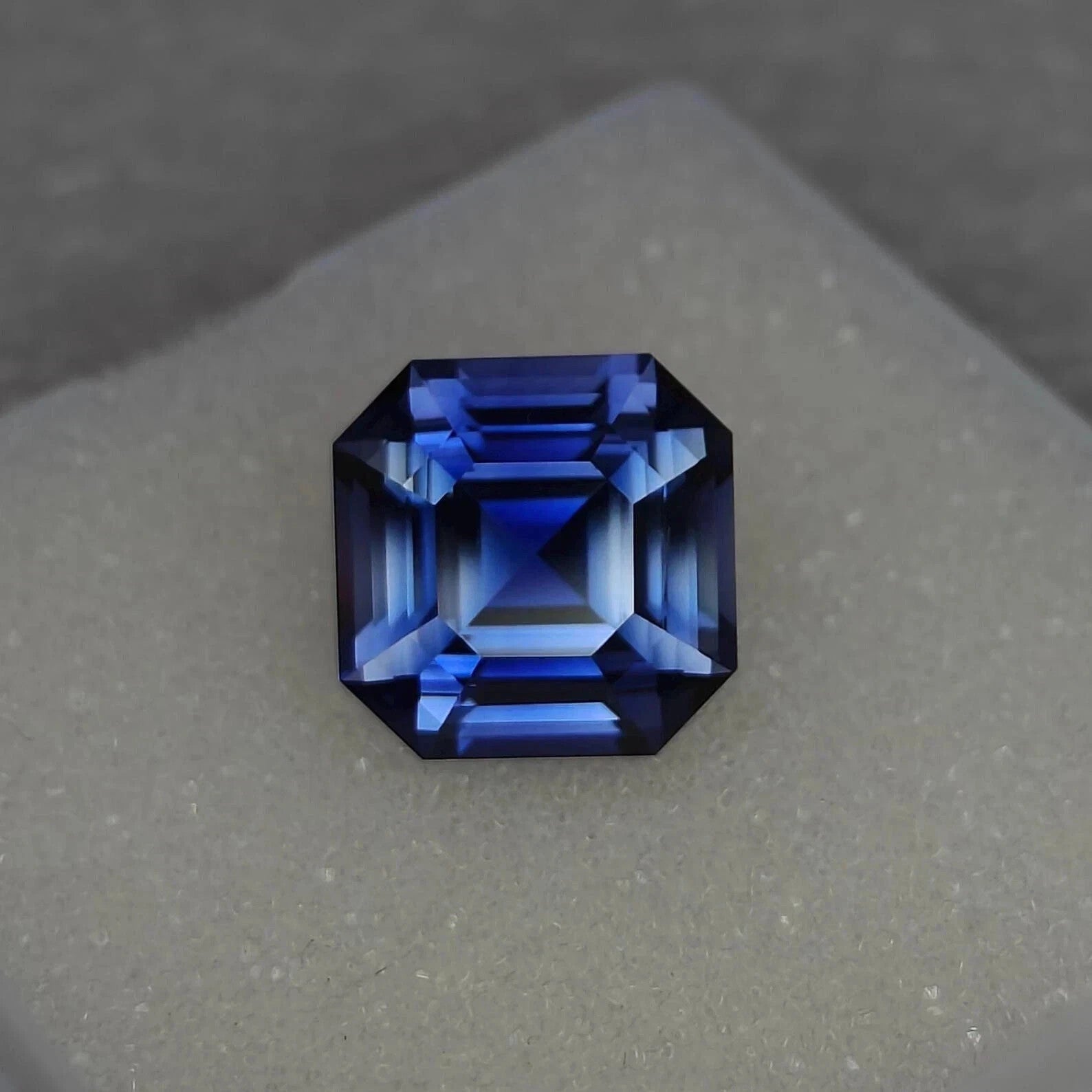 10.23 Ct Natural Kashmir Blue Sapphire Rare Certified Asscher Cut Loose Gemstone