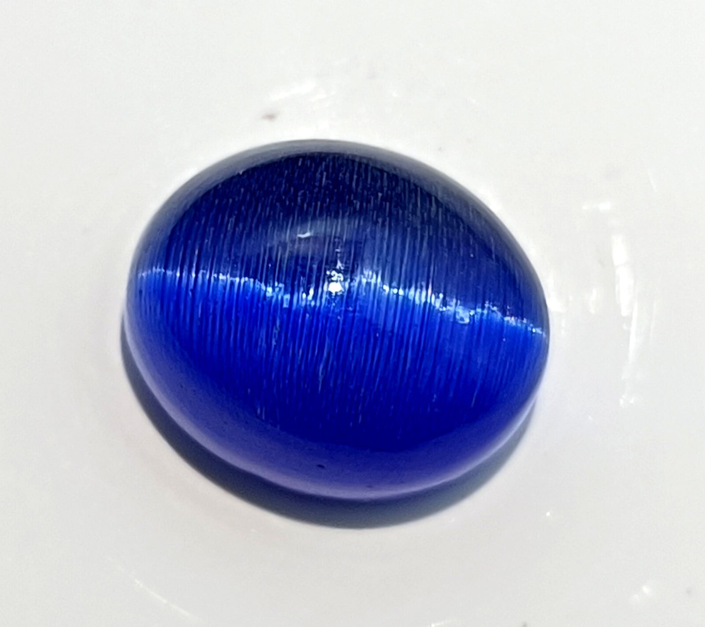 10.20 Ct NATURAL BRAZILIAN Blue Cat Eye Cabochon Cut Loose Certified GEMSTONE
