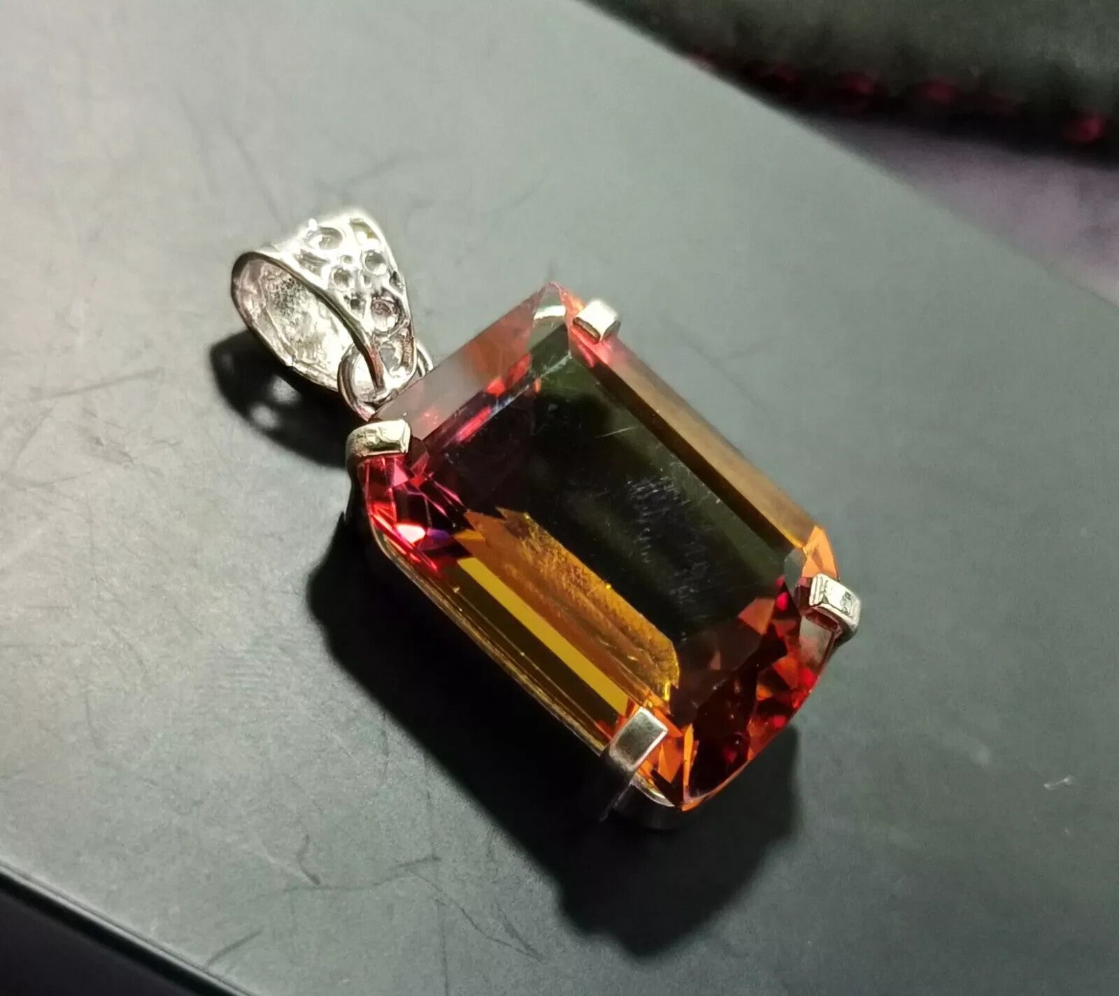 EGL Certified 54.10 Ct FANCY Natural Zultanite 925 Silver Pendant Loose Gemstone