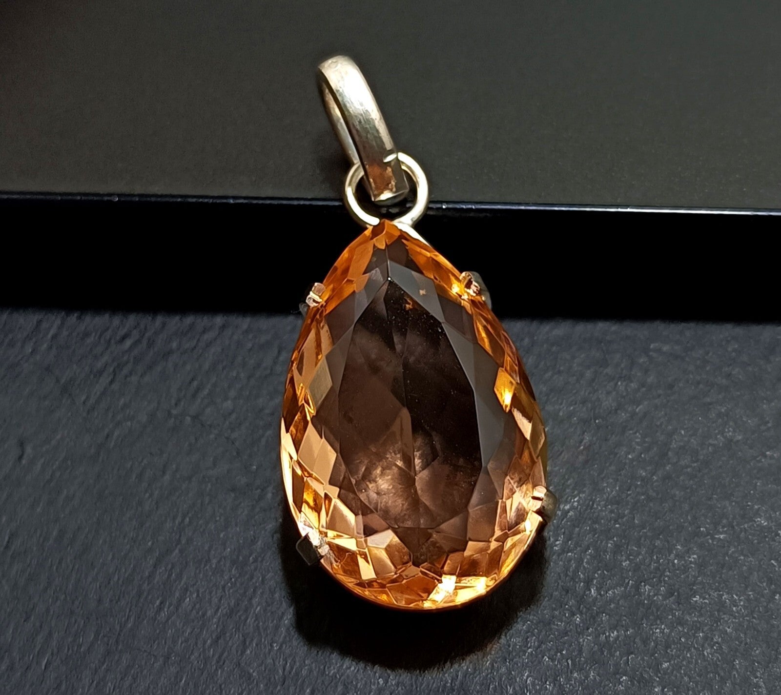 Certified 58.45 Ct Natural Topaz 925 Solid Silver  Pear Cut Pendant Gemstone