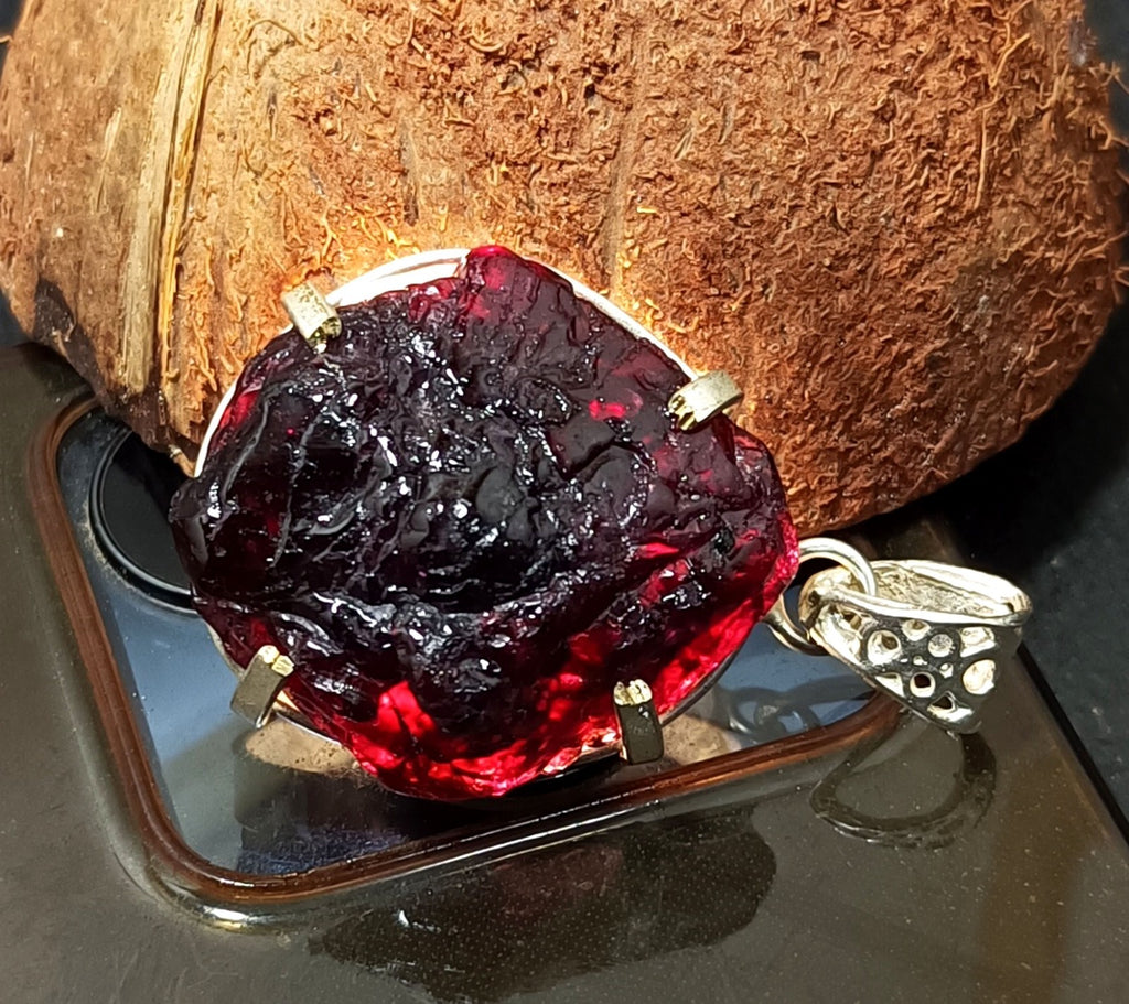 EGL Certified 113.05 Ct Natural PAINITE 925 Solid Silver Pendant LOOSE Gemstone