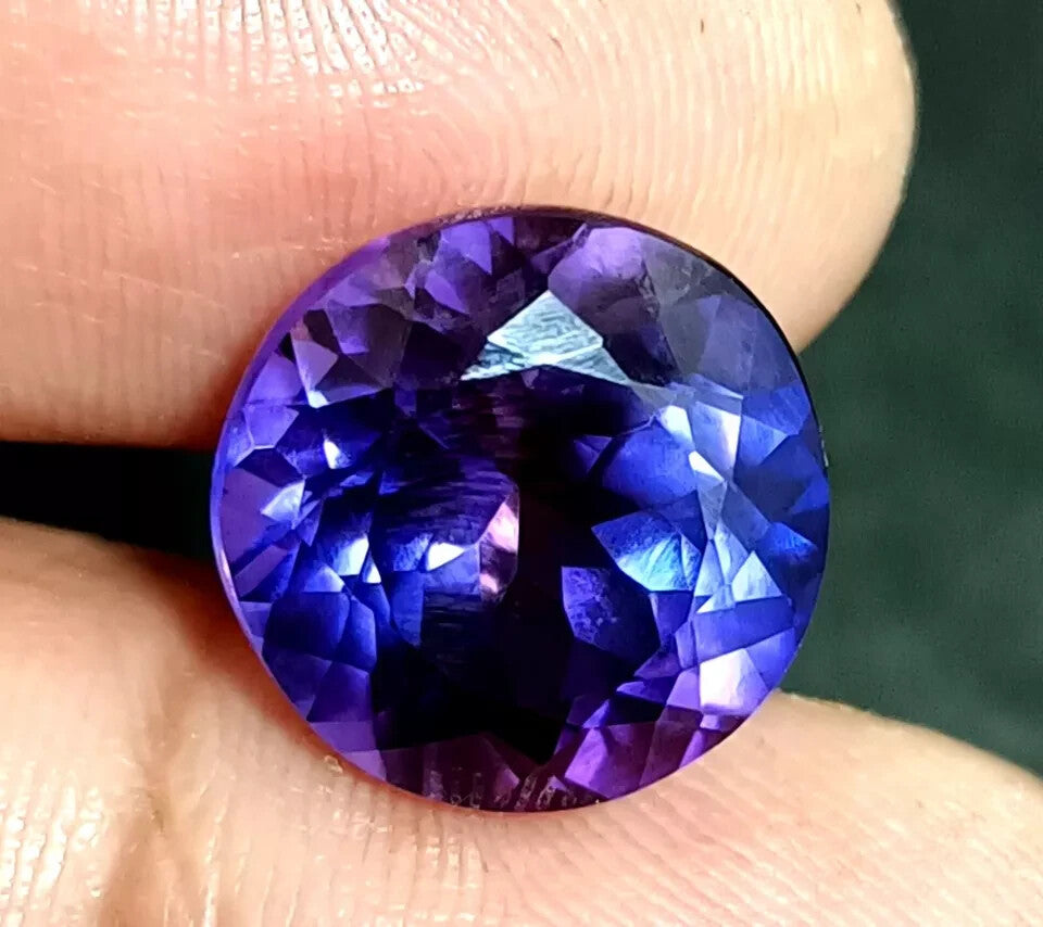 A+ NATURAL Ceylon Bi-Color Sapphire Round Cut Loose GEMSTONE Certified 10.95 Ct