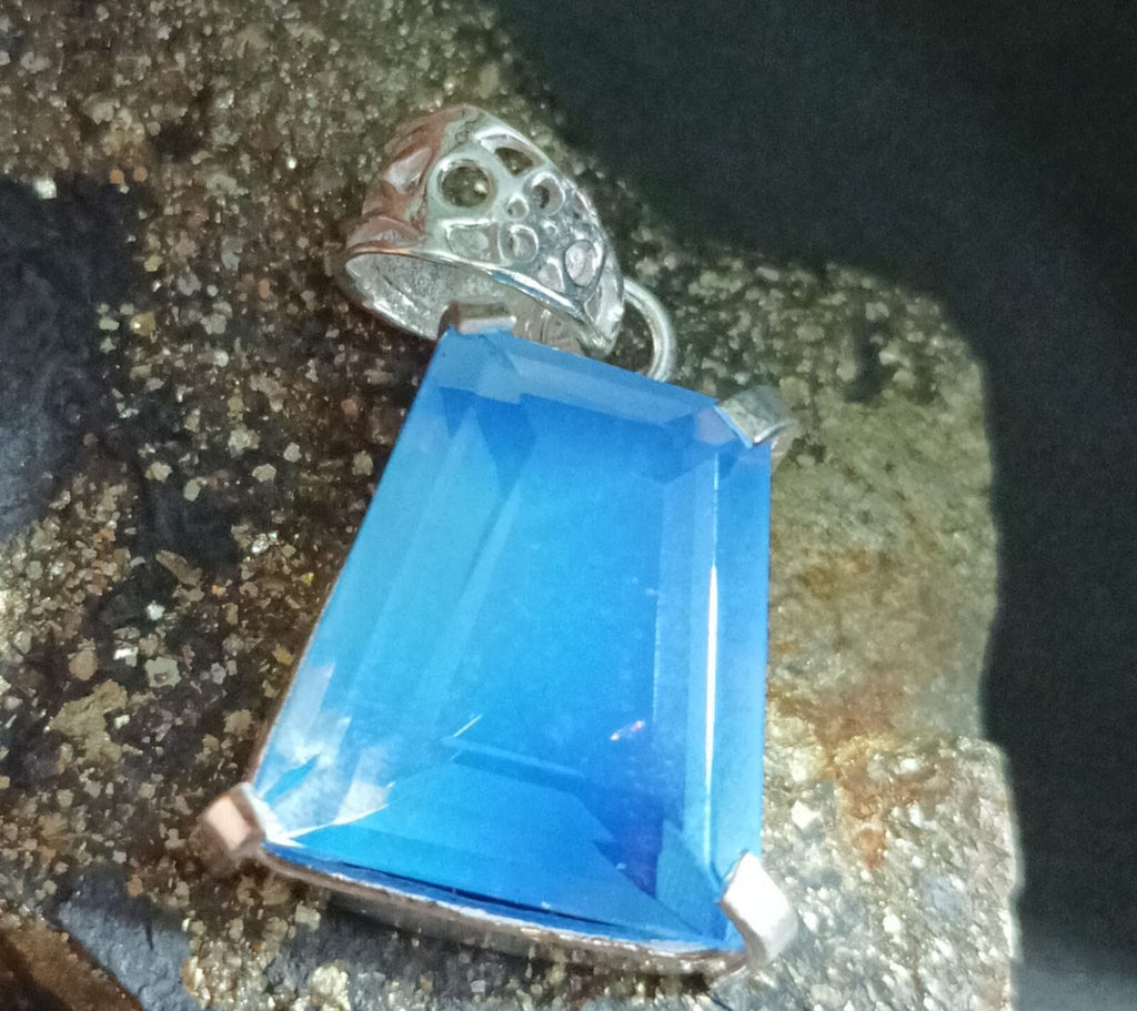 EGL Certified 37.70 Ct Natural Opal 925 Solid Silver Pendant Loose Gemstone