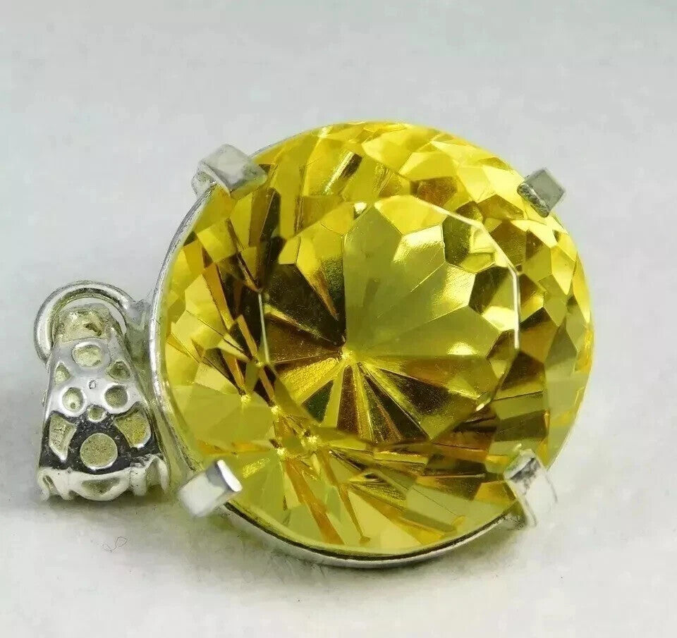 Certified Natural 55.45 Ct Brazilian Round Cut Topaz Pendant Loose Gemstone