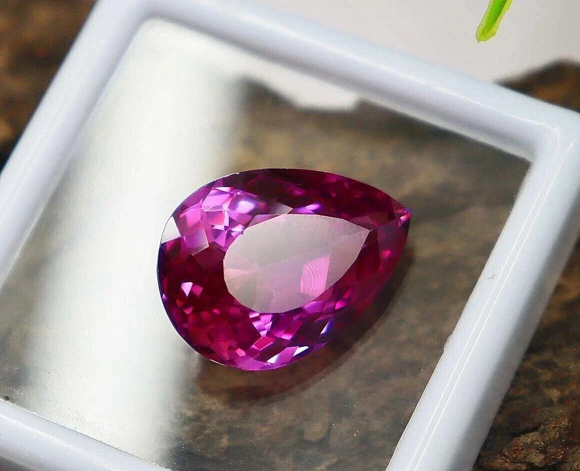 NATURAL Loose Montana Bi-Color Change Sapphire Pear Cut GEMSTONE 10.35 Ct