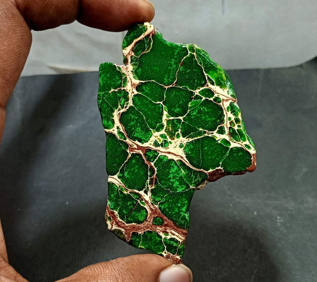 133.45 Ct Natural Arizona Superior Green Turquoise Slab Rough Certified Gemstone