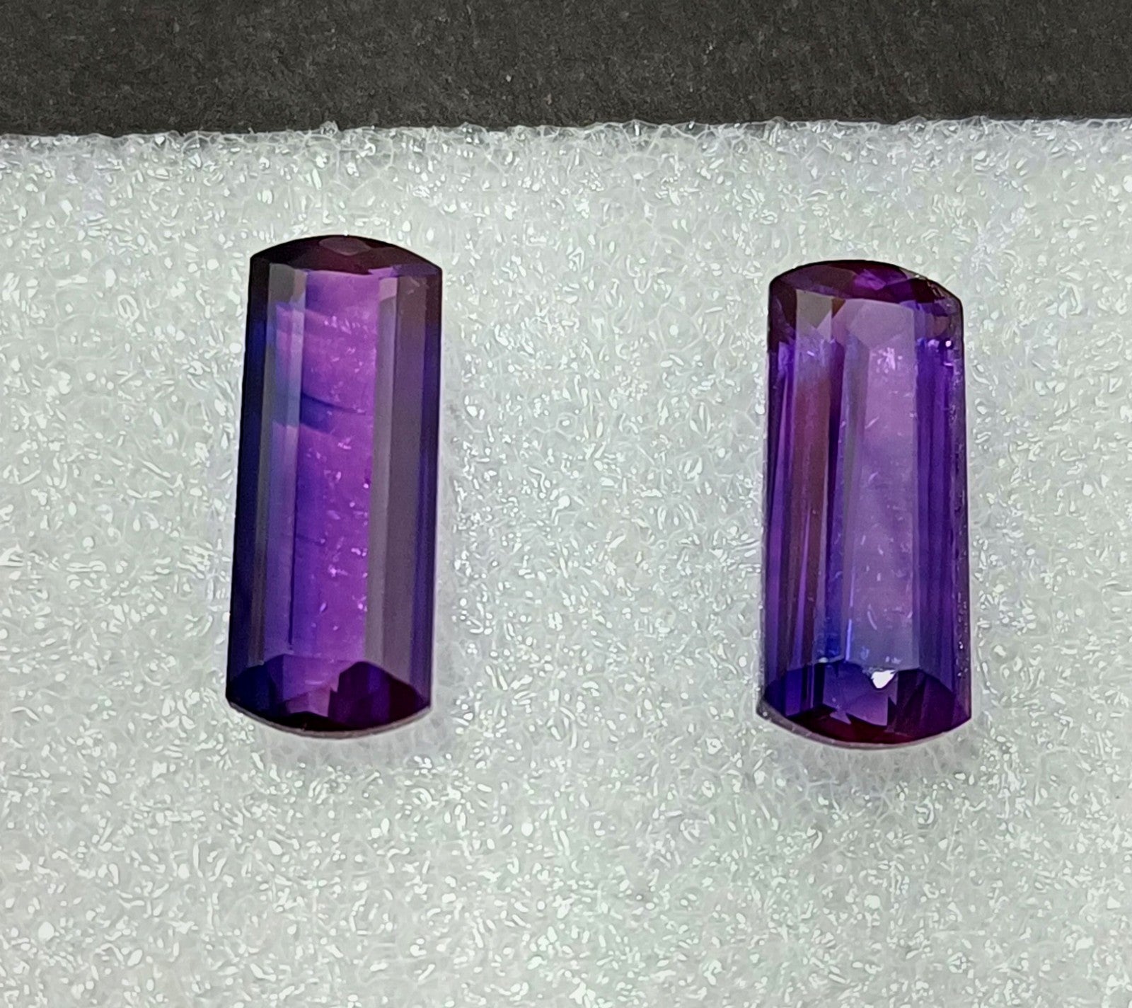 40.70 Ct Natural Brazil Purple Amethyst Emerald Cut CERTIFIED Loose Gemstone