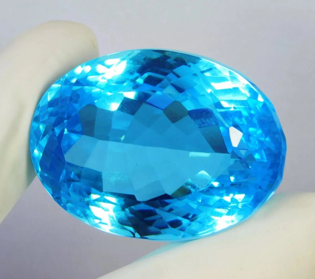 Certified 165.50Ct Natural Aquamarine Dazzling Lustrous Oval TopazLoose Gemstone
