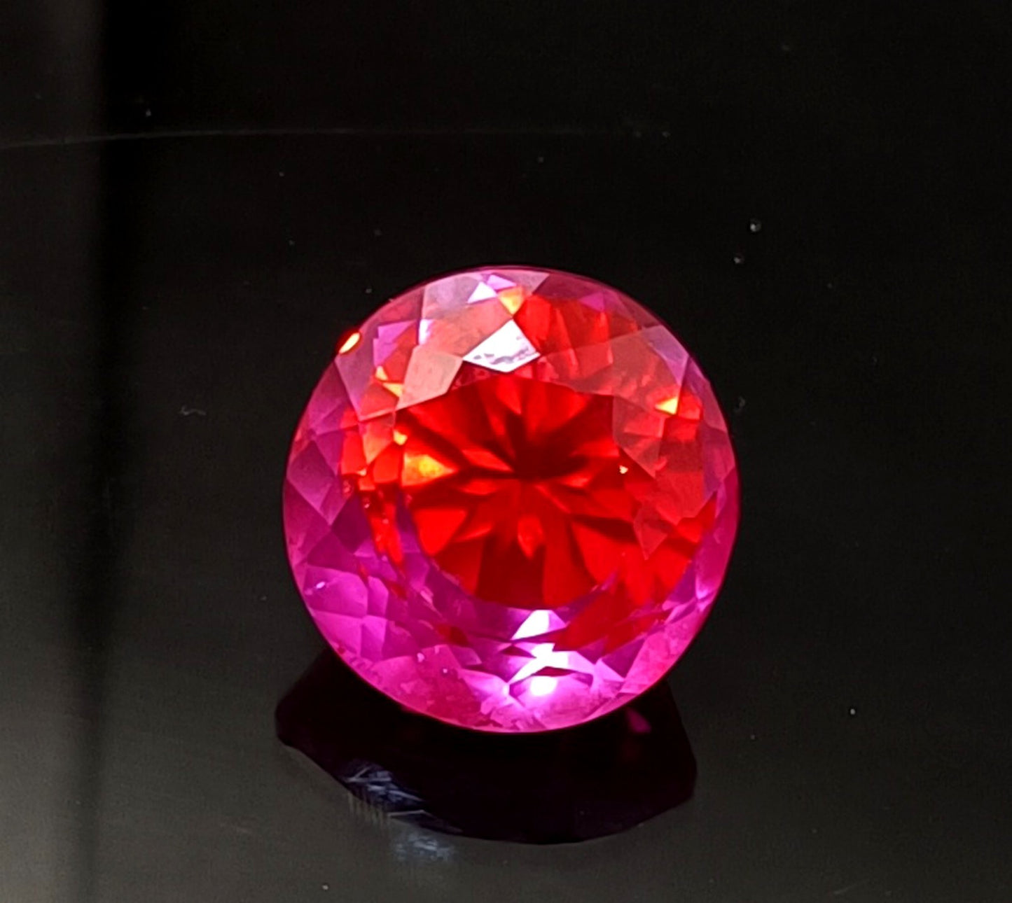 13.30 Ct A++ NATURAL Ceylon PITAMBARI Sapphire Bi-Color Certified Round GEMSTONE