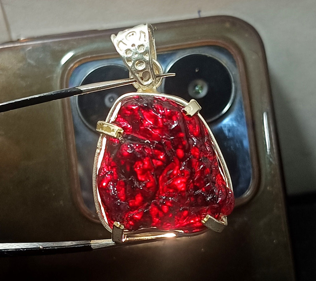 EGL Certified 84.90 Ct Natural PAINITE 925 Solid Silver Pendant LOOSE Gemstone