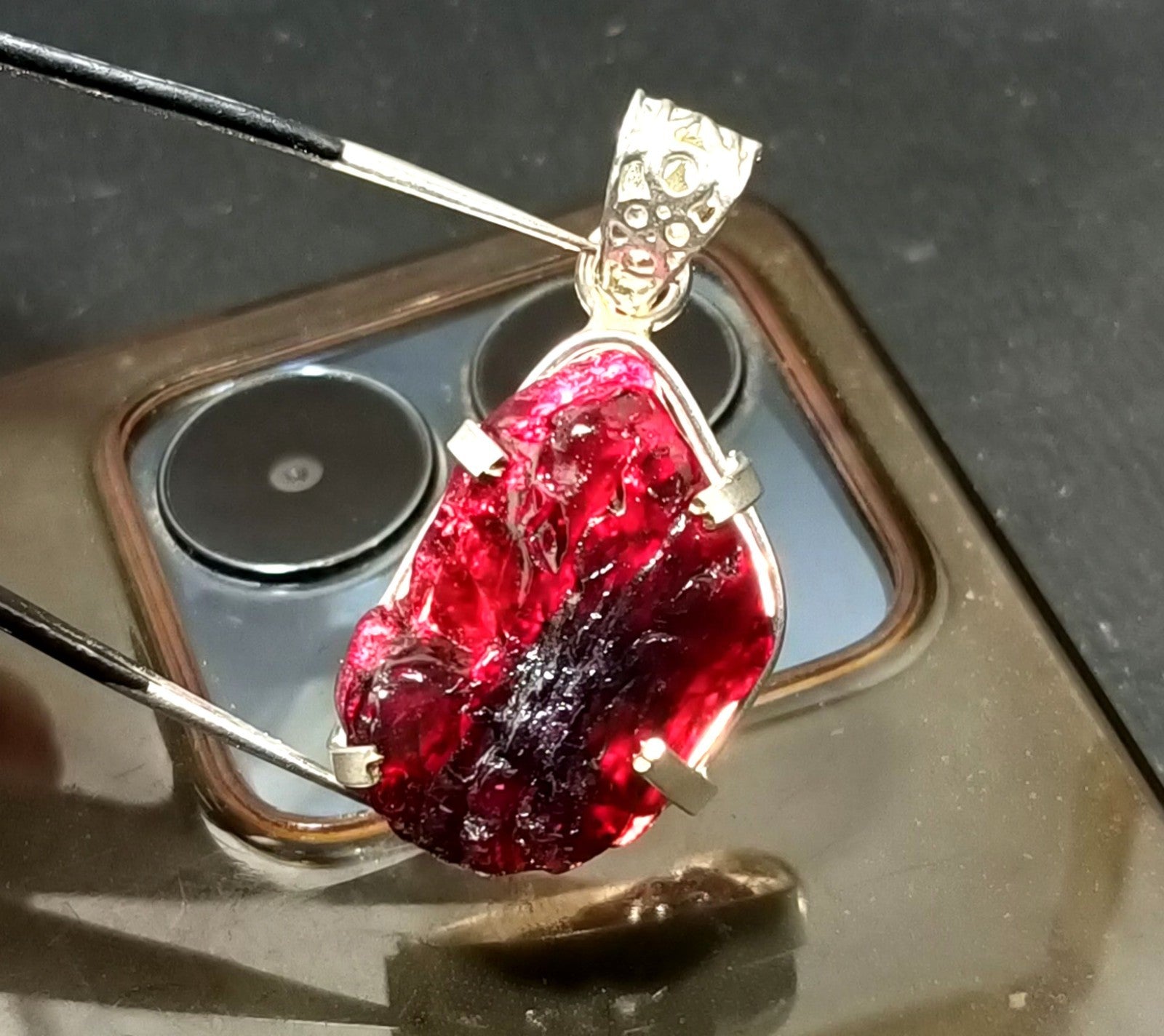 EGL Certified 73.00 Ct Natural PAINITE 925 Solid Silver Pendant LOOSE Gemstone