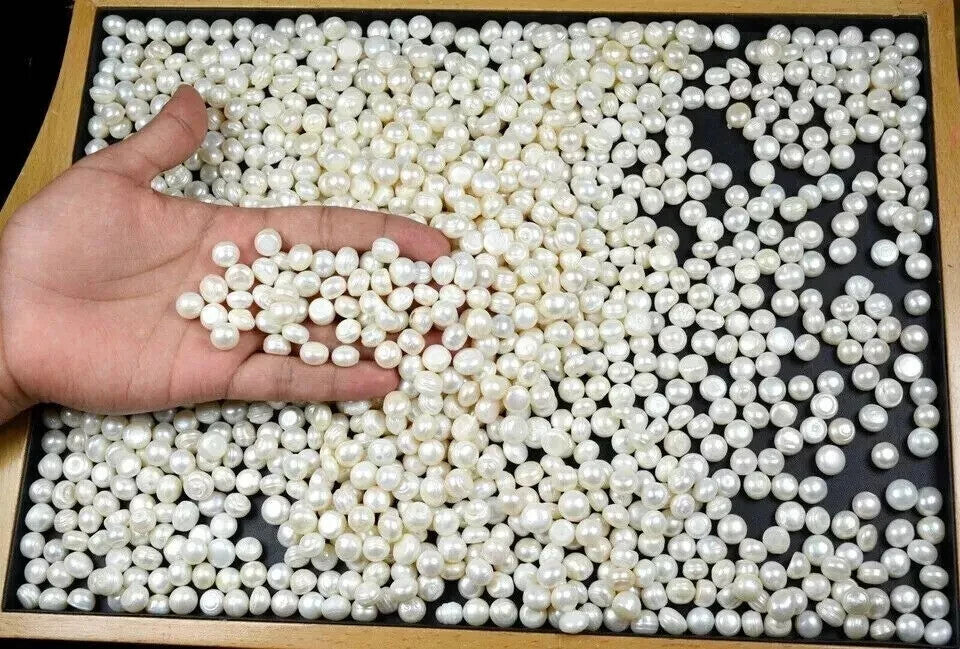 100 Ct./ Australian White Pearl Loose Gemstone Lot Natural Round Cut Certified