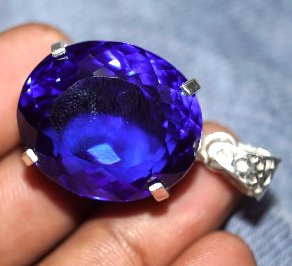 Certified Natural Topaz 925 Solid Silver Pendant 147.05 Ct Oval Loose Gemstone