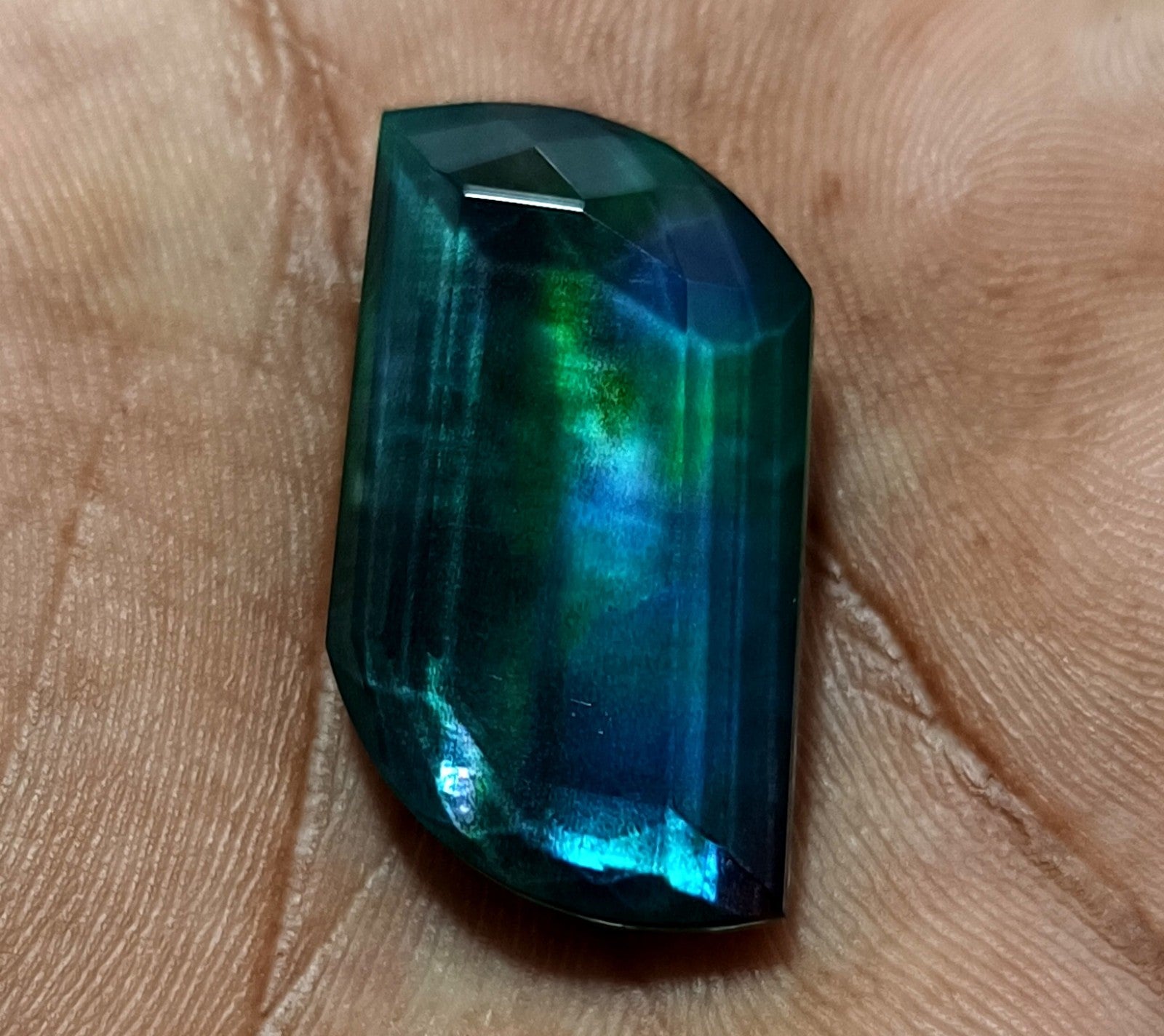 41.05 Ct Natural Ammolite Opal-Like Organic Doublet Loose EGL CERTIFIED GEMSTONE