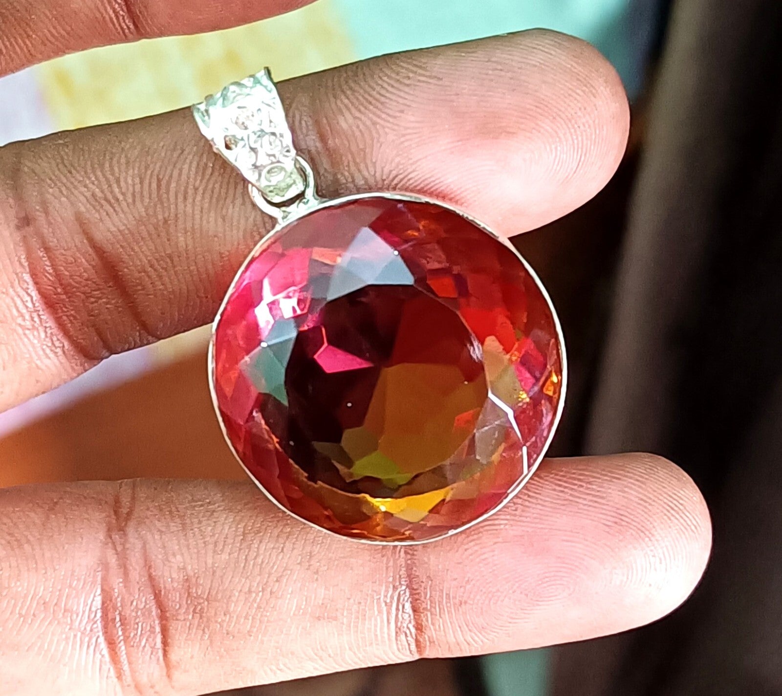 100.00 Ct Natural Zultanite 925 Silver Round Cut Pendant Loose Gems EGLCertified