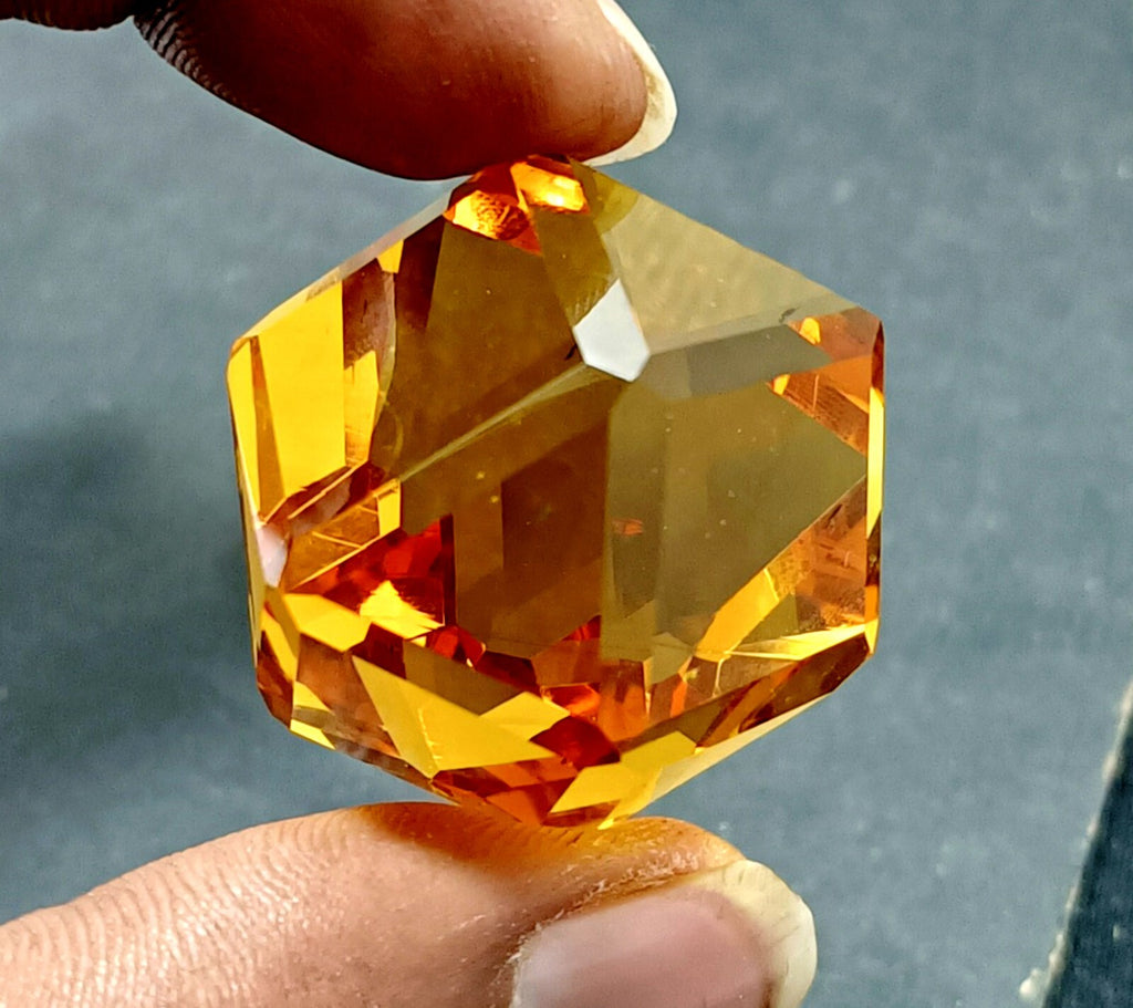 EGL Certified Natural 149.15 Ct Brazilian Yellow Topaz Fancy Cut Loose Gemstone