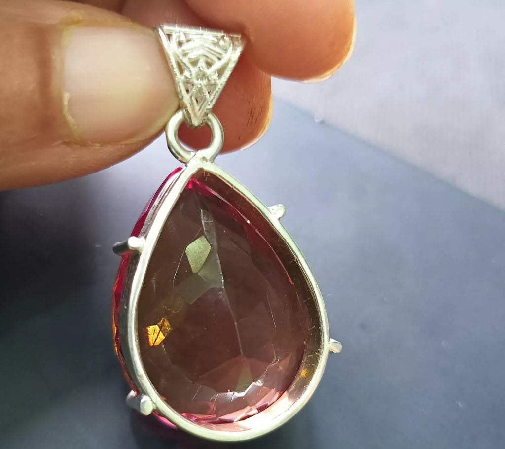 99.10 Ct Natural Zultanite 925 Silver Pear Cut Pendant Loose Gems EGL Certified