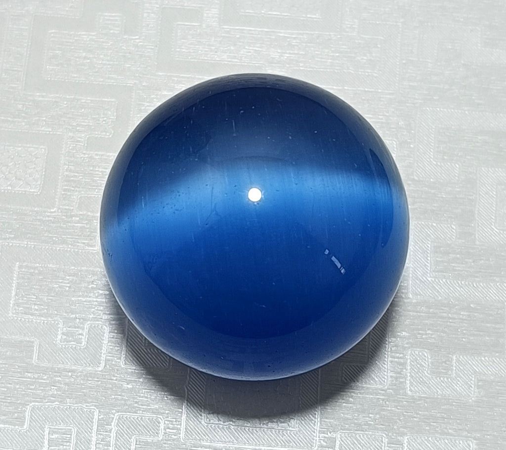 Chrysoberyl 435 Ct Natural BLUE Cats Eye Ball Cut Loose Certified Gemstone