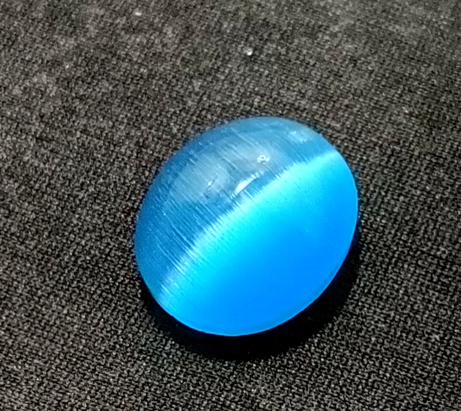 Chrysoberyl 12.5 Ct Natural BLUE Cats Eye Oval Cut Loose Certified Gemstone