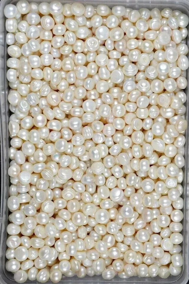 100 Ct./ Australian White Pearl Loose Gemstone Lot Natural Round Cut Certified