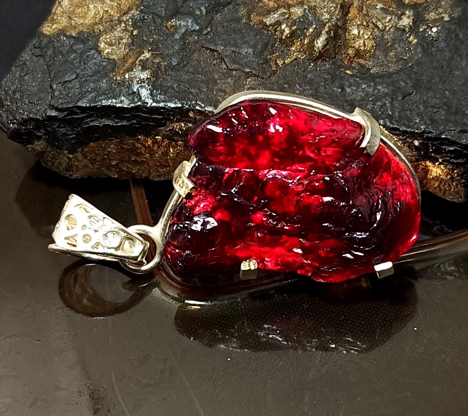 EGL Certified 75.25 Ct Natural PAINITE 925 Solid Silver Pendant LOOSE Gemstone