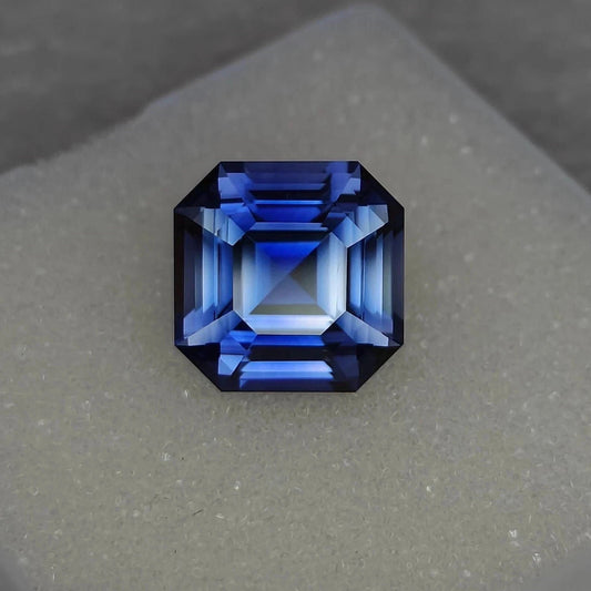 10.23 Ct Natural Kashmir Blue Sapphire Rare Certified Asscher Cut Loose Gemstone