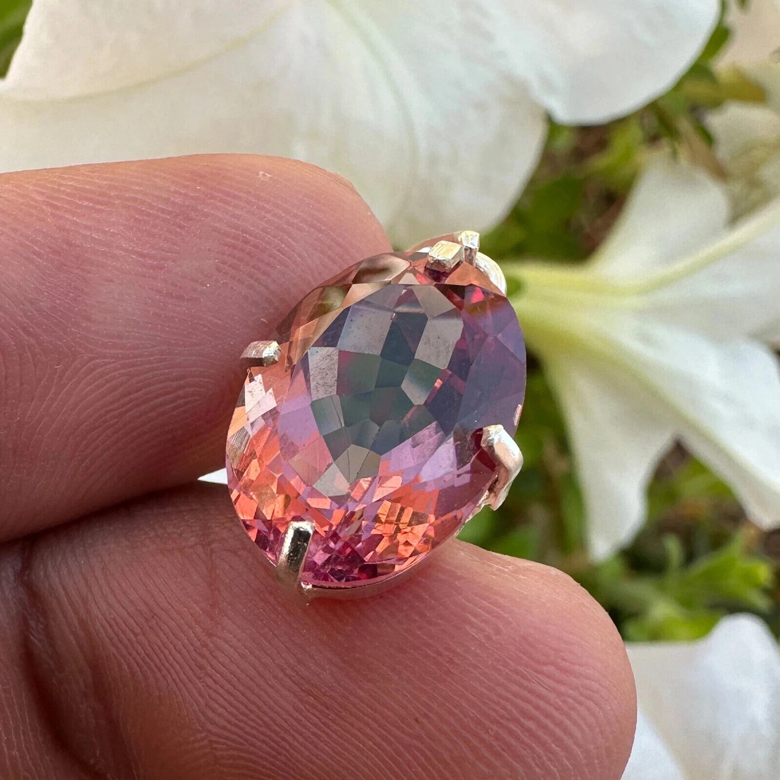 20 Ct Natural Zultanite 7 Color Pendant 925 Silver Loose Certified Gemstone