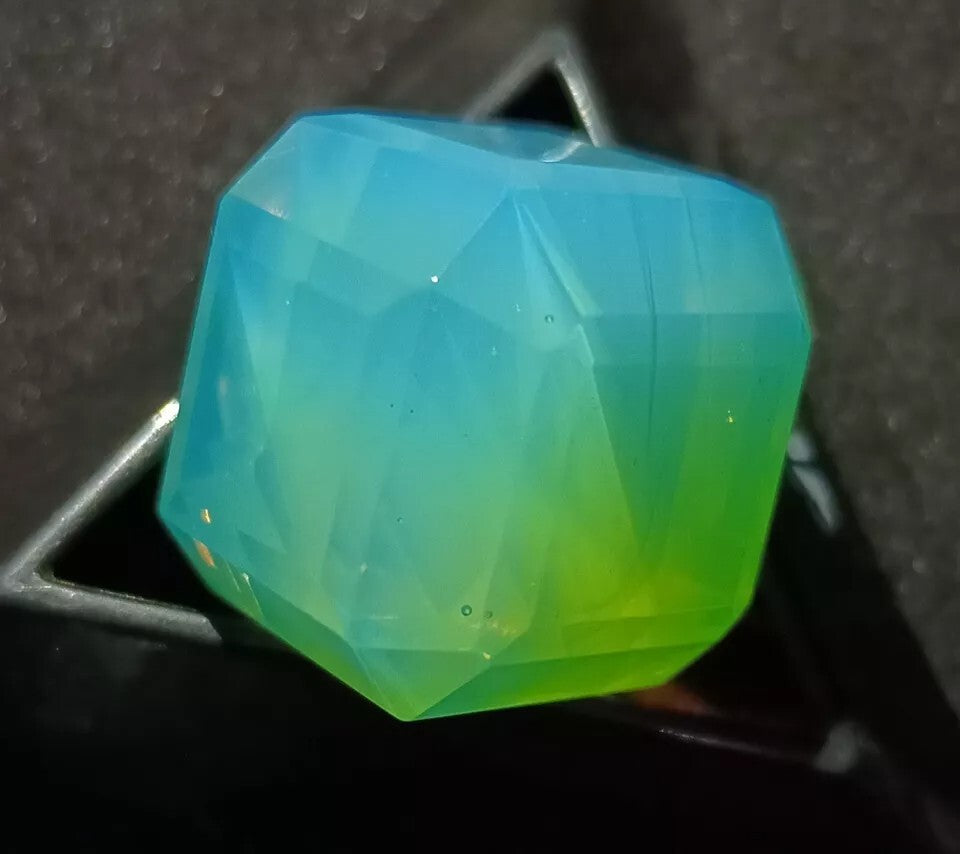 132.25 Ct Natural Green Opal Cube Welo Australian Certified Untreated Gemstone
