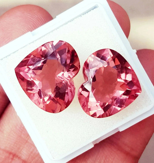 Natural Loose Gemstone Zultanite Color Change Heart Cut 12 Ct Pair Certified
