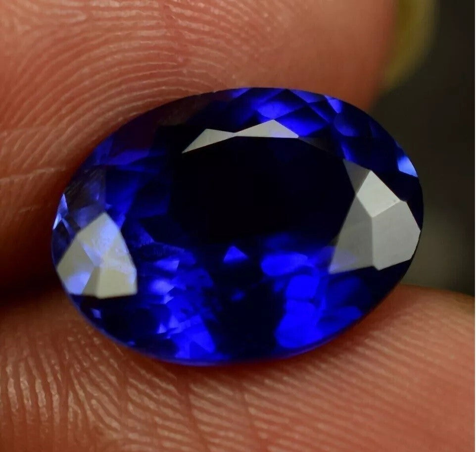 10.00 Ct AAA+ Natural Kashmiri Blue Sapphire Loose Gemstone Cut EGL Certified