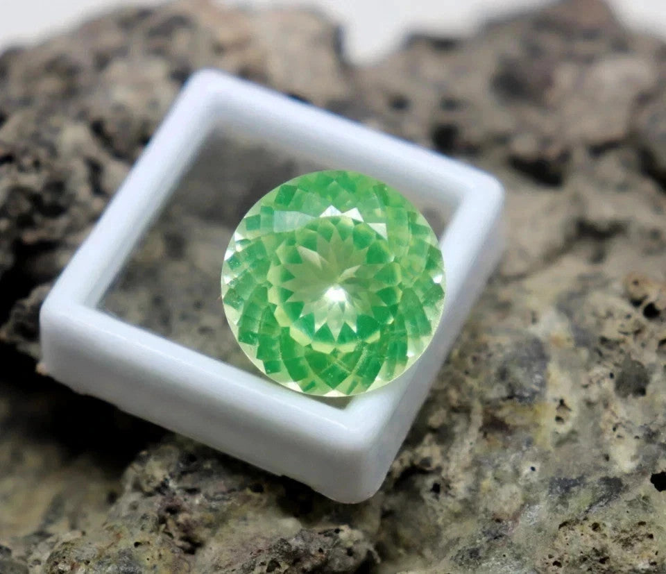 9 Ct Natural Parti Sapphire Round Cut Certified Sri Lanka Loose Gemstone