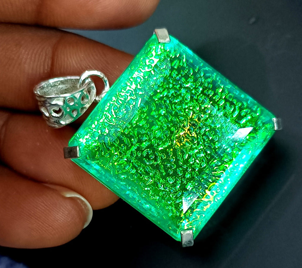 114.15 Ct  Monarch Fire Opal Doublet 925 SolidSilver PendantGemstone