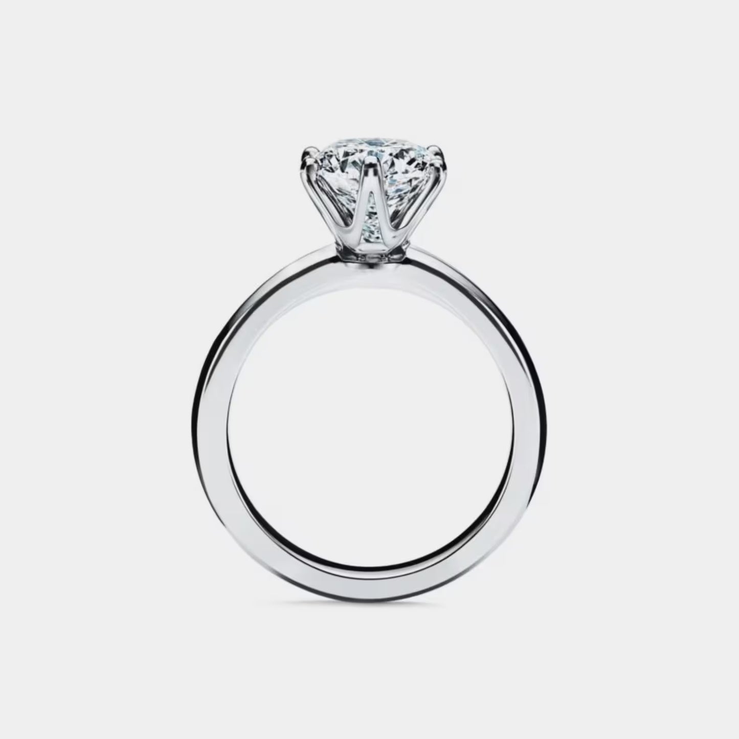 SparkleSmartGems Lab grown diamond Engagement Ring • Six-Prong Solitaire Lab grown diamond Ring • Sterling Silver Wedding Jewelry • Trendy Best Friend Gift