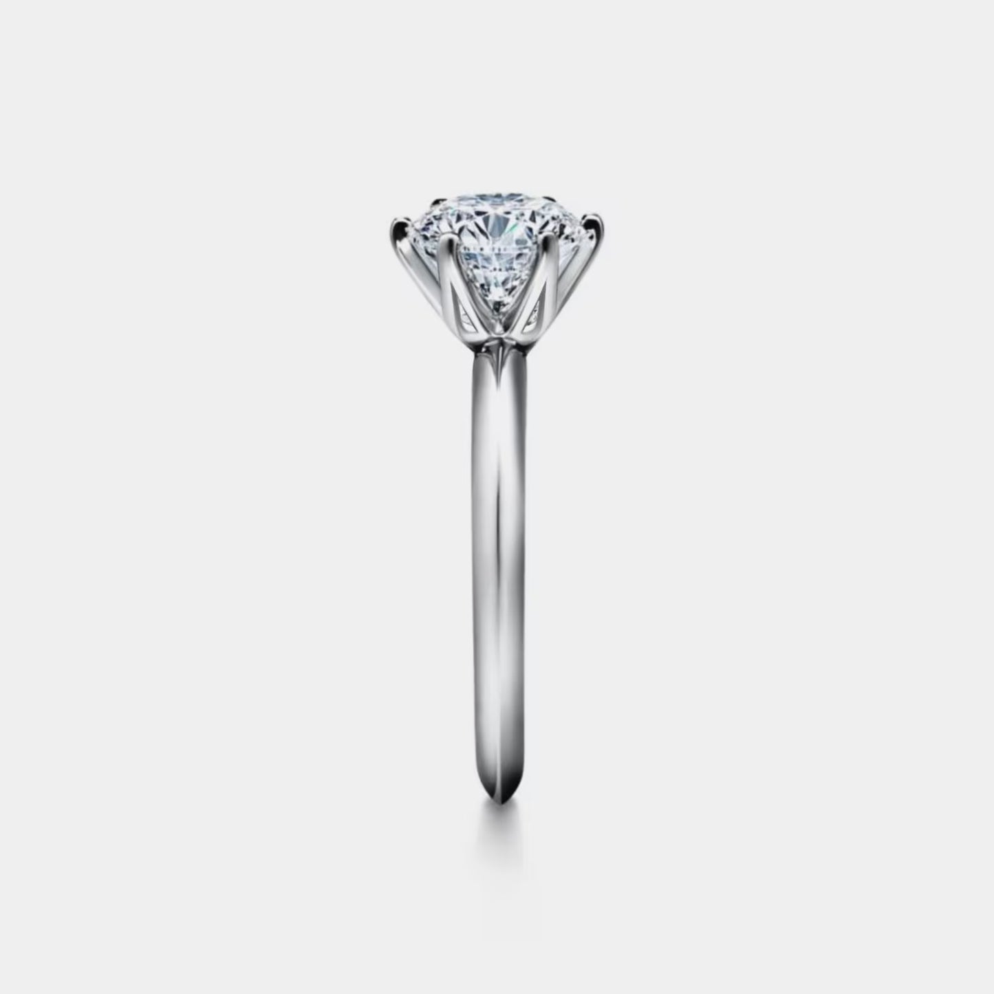 SparkleSmartGems Lab grown diamond Engagement Ring • Six-Prong Solitaire Lab grown diamond Ring • Sterling Silver Wedding Jewelry • Trendy Best Friend Gift