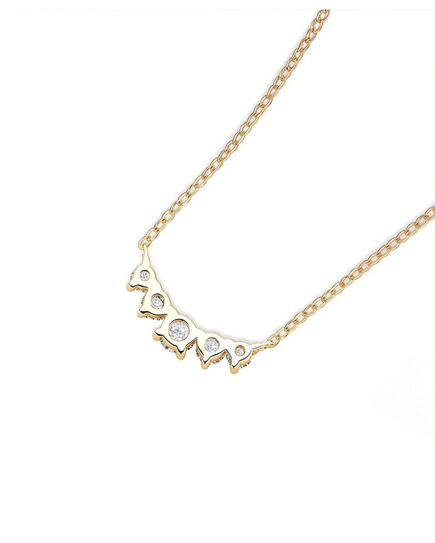 Lab Diamond Cluster Necklace/Diamond Necklace/0.58 CTW 5 Diamond Prong Set Necklace/Gift for Her /Bridesmaid Gift/Mom Gift/Graduation Gift